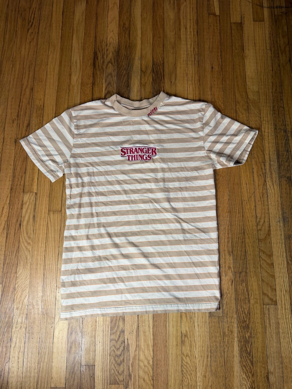 Pac Sun X Stranger Things Men's small striped tee